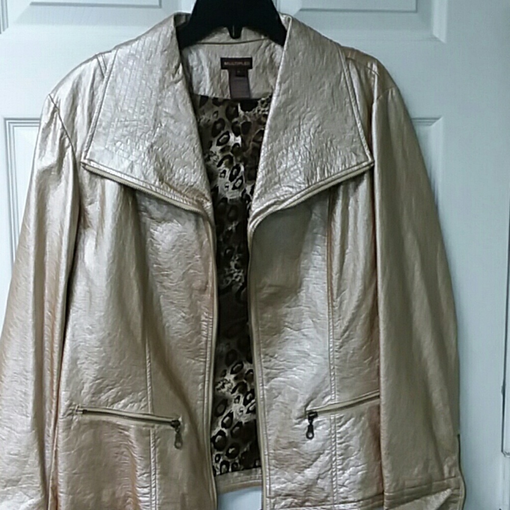 Multiples Polyurethane Jacket. Nwot - image 5